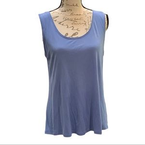 Eileen Fisher Scoop-Neck Silk Tank size Small